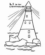 Coloring Pages Lighthouse Activity Sheet Beach Lighthouses Abc Print Colouring Color Light House Sheets Kids Alphabet Carolina Template North Printable sketch template