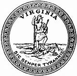 Seal Virginia Clipart Va Seals Logo Sic Semper Tyrannis Original Virtus Tyranny Etc Thus Tyrants Always Tiff Resolution Usf Edu sketch template