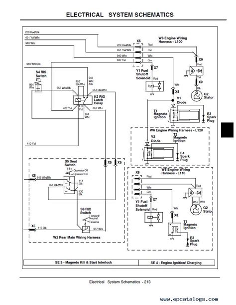 ellie wired wiring diagram  lx john deere mower manual ebay