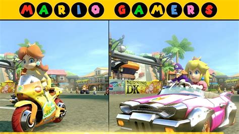 Mario Kart 8 Deluxe Multiplayer Peach Vs Daisy Flower