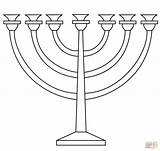 Menorah Hanukkah Colorare Disegni Supercoloring Symbol Categorie sketch template