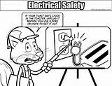 Safety Electrical Coloring Toaster Drawing Colouring Resolution Pages Medium Getdrawings sketch template
