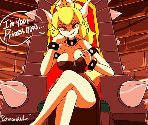 rule 34 animated animated areolae big breasts blonde hair bouncing breasts bowsette