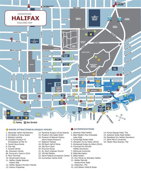 halifax hotels  sightseeings map halifax hotels halifax halifax map
