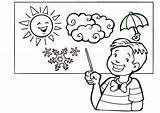 Wetter Malvorlage Ausmalbilder Weather Schulbilder sketch template