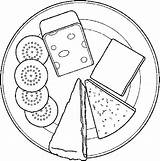 Crackers Cheese Coloring Pages Drawing Swiss Dairy Printable Getdrawings Getcolorings sketch template