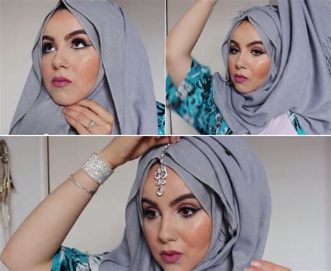 hanya 1 menit tutorial hijab pashmina untuk ke pesta