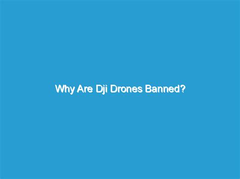 dji drones banned