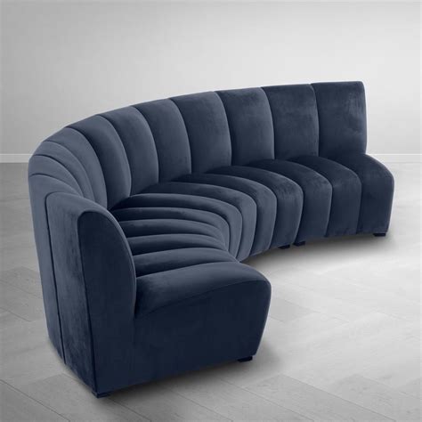 curved modular sofa eichholtz lando meuble de style canape arrondi