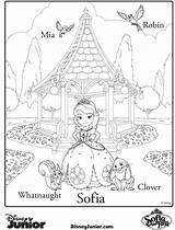 Coloring Sofia First Family Awards Peeks Trailers Sneak Category Familychoiceawards sketch template