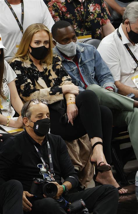 Adele Gets Cozy With Lebron James Agent Rich Paul At Nba Finals Game