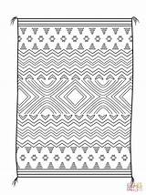 Coloring Blanket Navajo Pages Native American Designs Printables Printable Indian Clipart Rug Pattern Weaving Rugs Sheets Book Drawing Drawings Paper sketch template