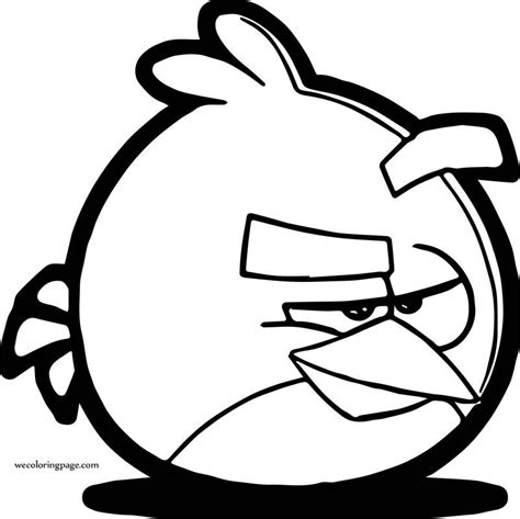 angry bird  coloring page