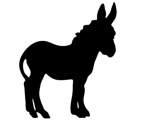 donkey silhouette stock fotka zdarma public domain pictures