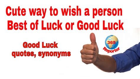 luck good luck quotes synonyms
