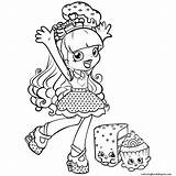 Coloring Shopkins Pages Printable Shoppies Shoppie Dolls Print Happy Girl Cupecake Kids Colouring Polish Sheets Season Characters Girls Color Kiss sketch template