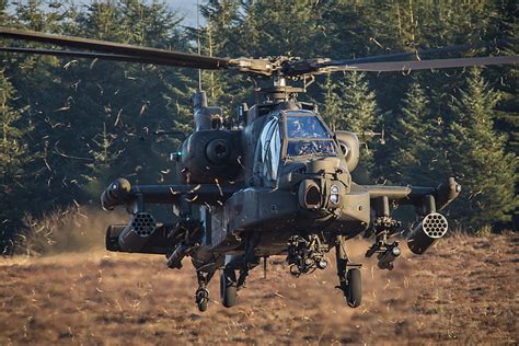 Hd Wallpaper Boeing Ah 64 Apache Black Helicopter Ah 64 Apache