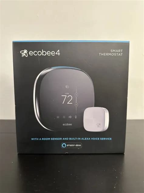 ecobee  smart thermostat  room sensor alexa functionality  installed  picclick