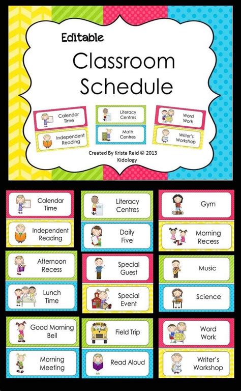 preschool schedule printable printable templates wonderland