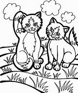 Coloring Gatos Cat Katze Peppa Colorironline sketch template
