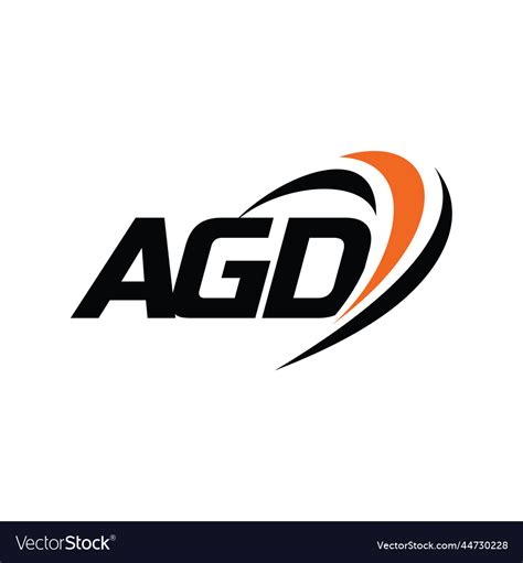 agd monogram logo royalty  vector image vectorstock