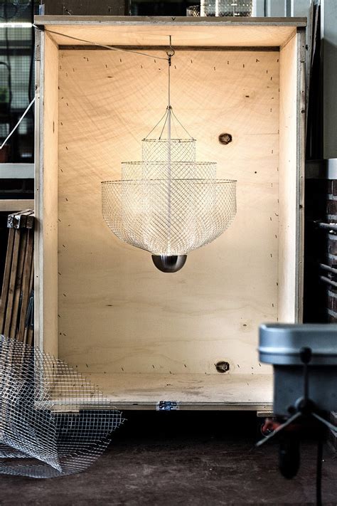 atelier rick tegelaar layers meshmatics chandelier  dutch design week decor lighting modern