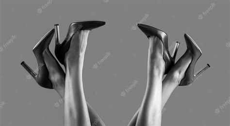 Premium Photo High Heel Shoes Beautiful Legs Woman Pretty Female