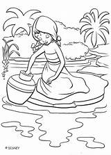 Shanti River Coloring Jungle Book Pages Disney Color Print sketch template