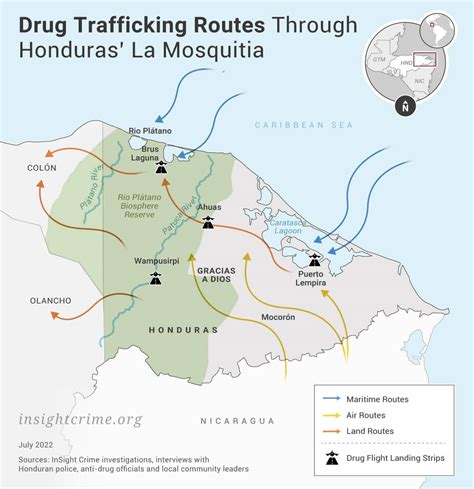 cocaine  narco politics   mosquitia region  honduras