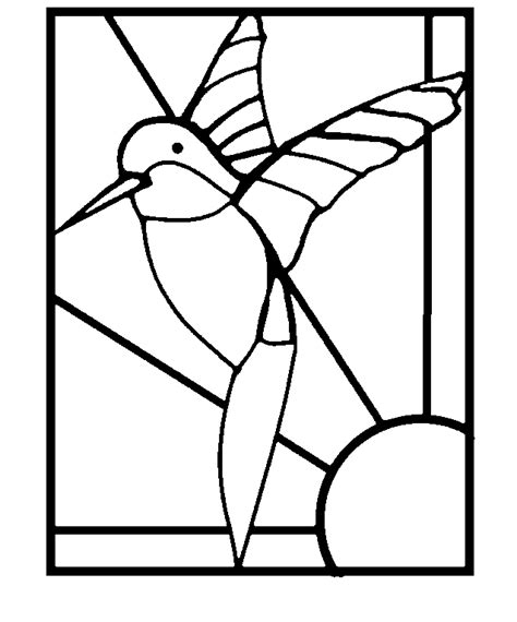 stained glass window template coloring home