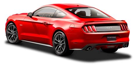 ford mustang red car  side png image