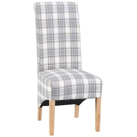 cappuccino check scroll  chair check dining chair dining chair