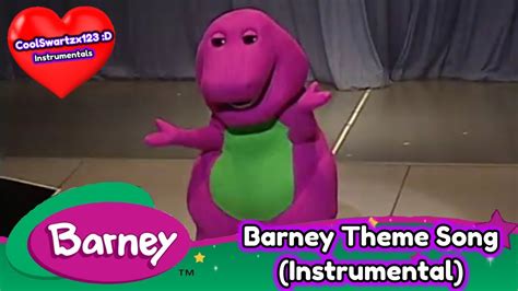 Barney Barney Theme Song Instrumental Youtube