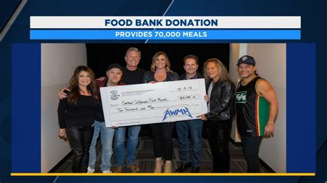 Heavy Metal Band Metallica Provides 70 000 Meals To Food Bank While In