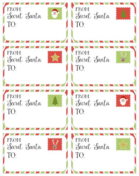 secret santa cards printable printable world holiday