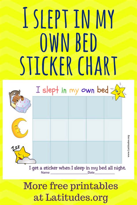 sticker chart  staying  bed