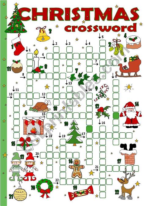 childrens christmas crosswords printable