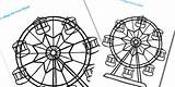 Ferris Wheel Coloring Template Seaside Colouring Large Themed Designlooter Fine Drawings 82kb 315px sketch template