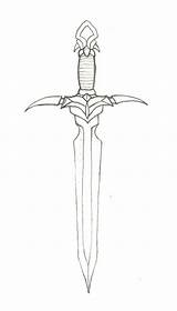 Dagger Drawing Macbeth Coloring Deviantart Template sketch template