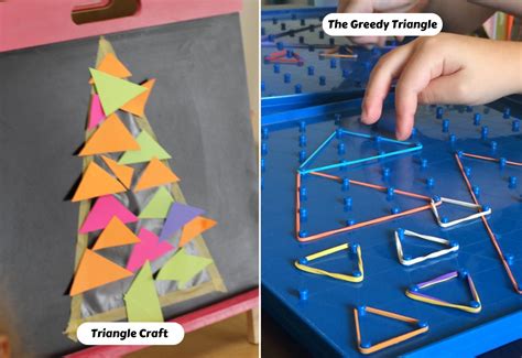 triangle shape crafts  activities printables teaching expertise