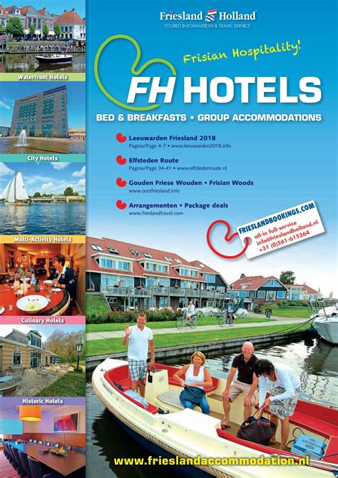 fh hotels friesland holland tourist information  travel service  albert hendriks issuu