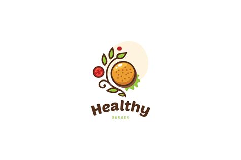 healthy burger logo food logo design logo cowboy