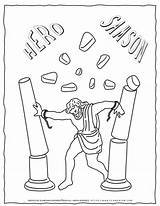 Samson Bible Planerium sketch template