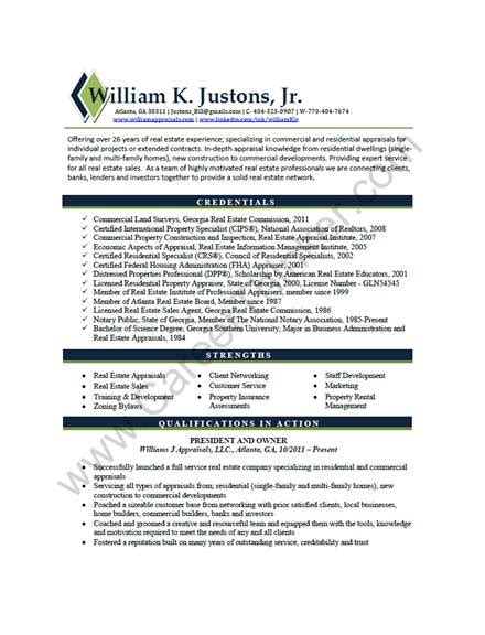 real estate resume  examples format sample examples