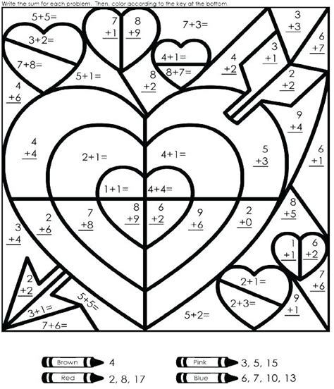 excellent image  addition coloring pages davemelillo  math