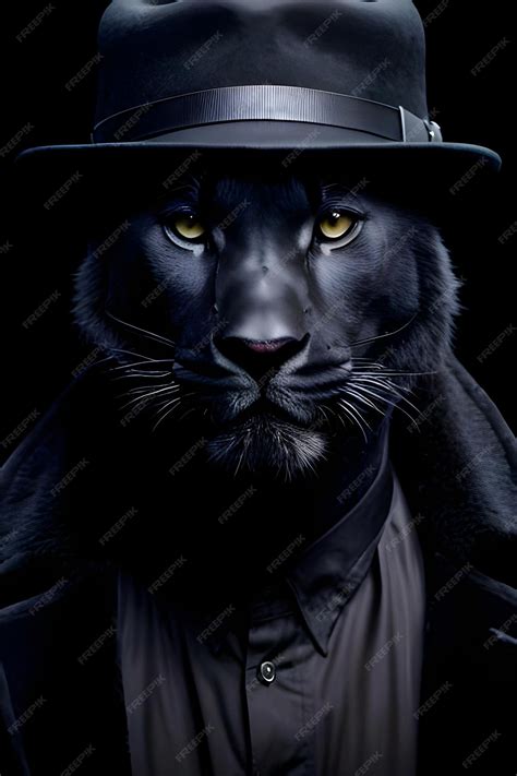 premium ai image  tiger king   black panther