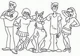 Scooby Doo Coloring Pages Gang Machine Mystery Halloween Popular Sheets Coloringhome sketch template
