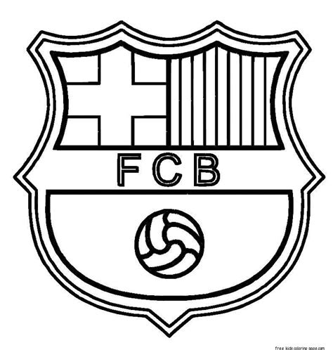 printable barcelona soccer coloring pages  kids