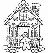 Gingerbread Coloring Pages House Christmas Holiday Color Kids Printables Printable Sheets Print Colouring Worksheets Preschool Sheet Houses Drawing Warm Parents sketch template