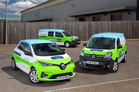 electric renault van fleet   trials  kent businesses